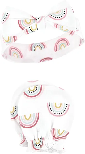 Vista 84 de Hudson Baby Conjunto de diadema de algodón y manoplas para rascar para bebé