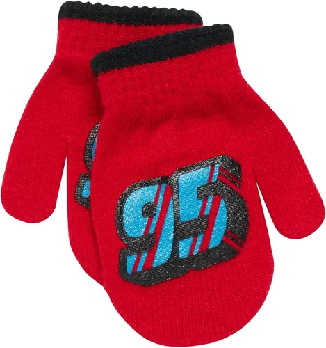 Vista 6 de Disney Cars Lightning McQueen Winter Hat 2 Pair Mittens or Gloves ToddlerLittle Boys