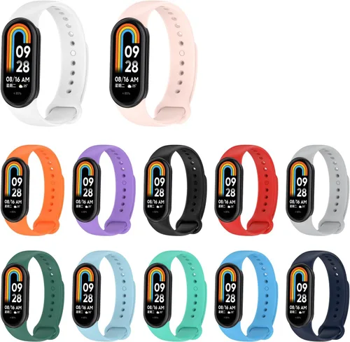 Vista 5 de LOKEKE Correa de repuesto compatible con Xiaomi Band 8 - Correa de silicona de repuesto compatible con Xiaomi Band 8