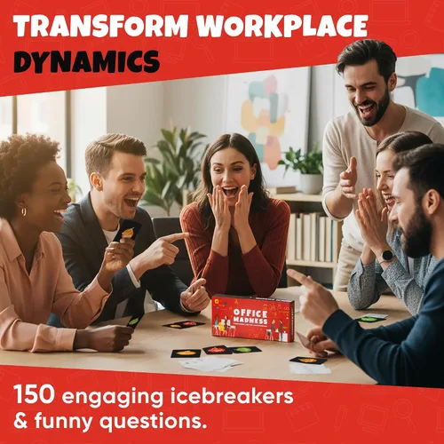 Vista 4 de Juego de cartas para construcción de equipo con 150 rompehielos y preguntas divertidas Juego de oficina divertido 3-en-1 y para iniciar