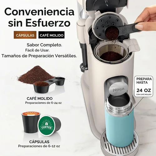 Vista 3 de Ninja XL - Cafetera de una sola porción - Máquina combinada, cápsulas K-Cup