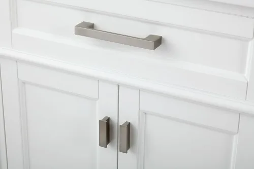 Vista 2 de 60 pulgadas Durand moderno doble fregadero estilo tocador de baño (blanco)
