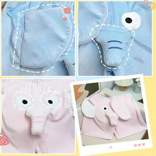 Vista 5 de Elefante Pijamas Hombres, Elefante Trunk Pijama Pantalones Hombres, Pijama De Elefante Para Hombres