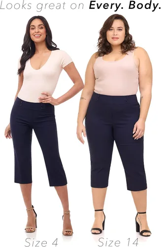 Vista 4 de Rekucci - capri cómodo para mujer con detalle de botón