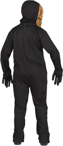 Vista 2 de Fun World Disfraz realista Skele-bones para niños, Negro