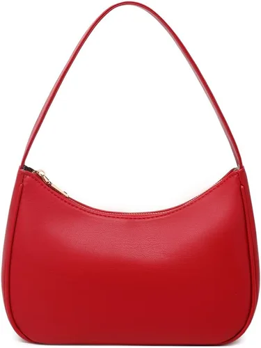 Vista 31 de CYHTWSDJ Bolsos de hombro para mujeres, lindo bolso tote tipo hobo con cierre de cremallera y mini cartera de mano Nailon Negro