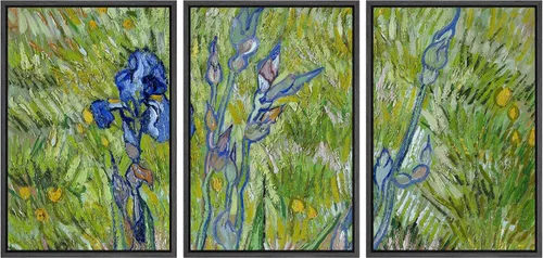 Vista 73 de wall26 Lienzo enmarcado para pared, juego de arte con flores de almendra de Vincent Van Gogh, naturaleza, ilustraciones de área silvestre, bellas