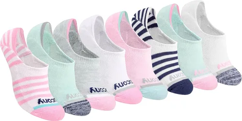 Vista 9 de Saucony 8 pares de calcetines invisibles acolchados para mujer. Armario (8 Pares)