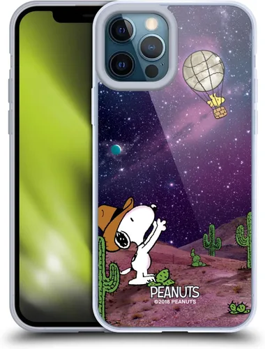 Vista 73 de Head Case Designs Funda de gel con licencia oficial de Peanuts Nebula Cactus Needles Snoopy Space Cowboy [protección de grado militar] compatible