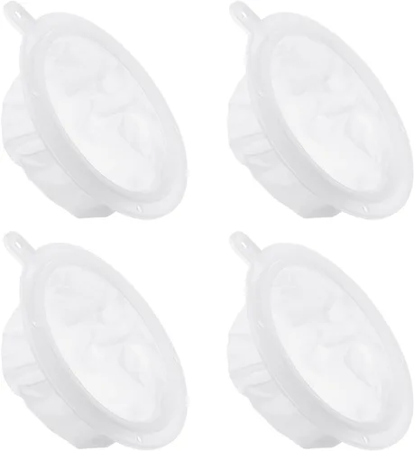 Vista 8 de PATIKIL Colador de filtro de alimentos de 6.1 pulgadas de diámetro exterior, paquete de 4 filtros de malla de 300 filtros de malla fina para jugo