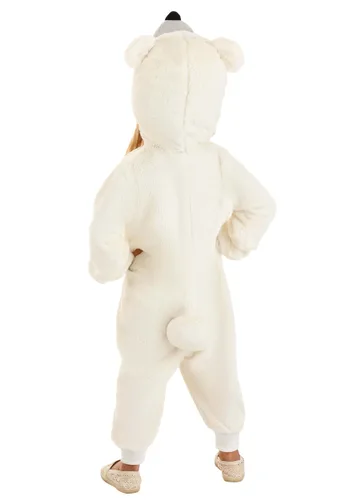 Vista 2 de Disfraz de oso polar tipo mameluco para niños pequeños Multicolor