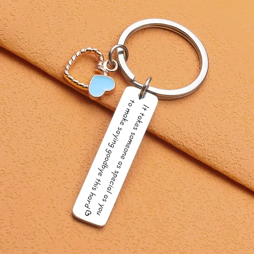 Vista 7 de ORZOESD Llavero de despedida para colega, regalo de jubilación, joyería de despedida, llavero de despedida, compañero de trabajo, joyería