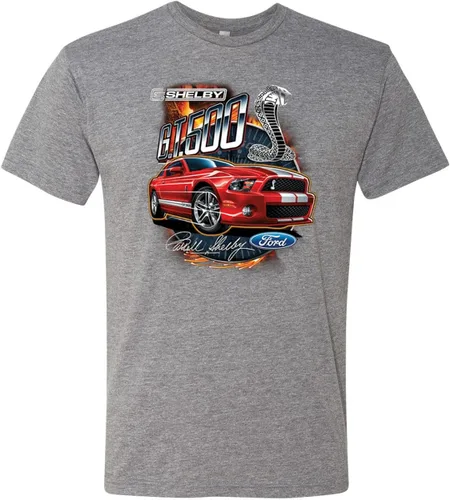 Vista 3 de Shelby GT500 Cobra - Camiseta oficial de Ford Motors Design Cars and Trucks para hombre