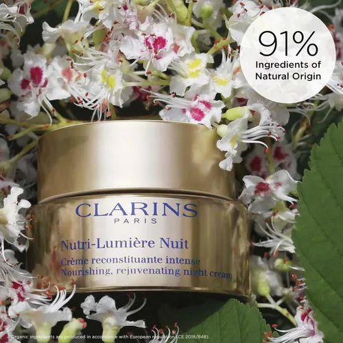 Vista 5 de Clarins Nutri-Lumière Cream Crema hidratante antienvejecimiento restaura la vitalidad de la piel madura nutre y minimiza la apariencia de arrugas