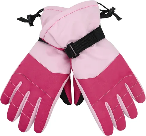 Vista 3 de American Trends Guantes de nieve para niños, guantes de invierno impermeables, guantes de esquí para niños y niñas, clima frío, guantes de snowboard