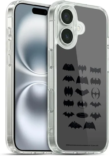 Vista 178 de Head Case Designs Funda de gel con licencia oficial de Batman DC Comics Bat Signal Logos [protección de grado militar] compatible con Apple iPhone 7