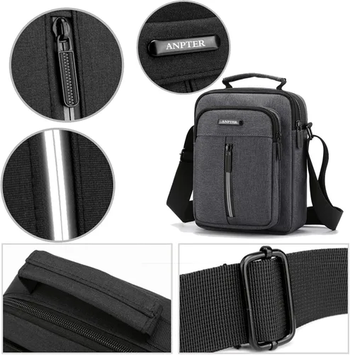 Vista 6 de Bolso pequeño de mensajero para hombre bolso cruzado y bolso cruzado