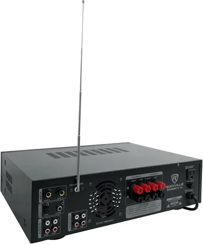 Vista 4 de Rockville SINGMIX 5 V2 2000w amplificador y mezclador Bluetooth para karaoke/pro/hogar