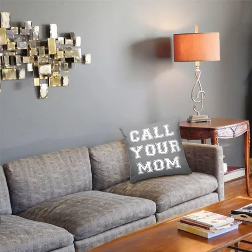 Vista 5 de Call Your MOM - Fundas de almohada de tela de terciopelo con estampado 3D, adecuadas para dormitorio, sala de estar, suelo, banco, regalo