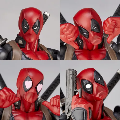 Vista 3 de figurecomplex Amazing Yamaguchi Series No.001 Deadpool Aproximadamente 6.299 in [Importación de Japón]
