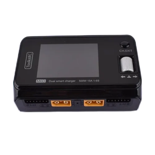 Vista 4 de M6D 500W 15A DC Dual Channel Mini Cargador Inteligente Descargador para 1-6S Lipo Batería RC FPV Drone
