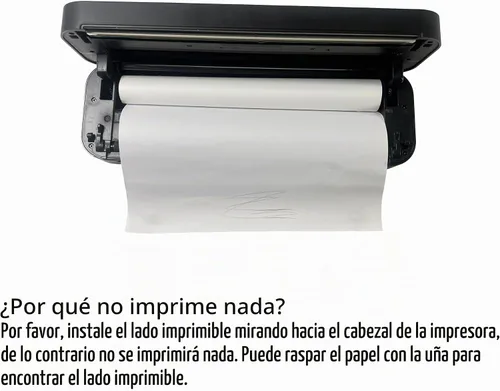 Vista 4 de 8 rollos (aproximadamente 200 páginas), A4, sin BPS, papel para impresora térmica, sin BPA. Para aixiqee, IOOIOO, GUTHERREN, minzhi, Peripage
