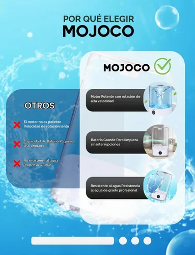 Vista 8 de MOJOCO Mini lavadora – Lavadora portátil pequeña de 3 litros con 3 modos de lavado para ropa interior, calcetines y ropa de bebé – Mini lavadora
