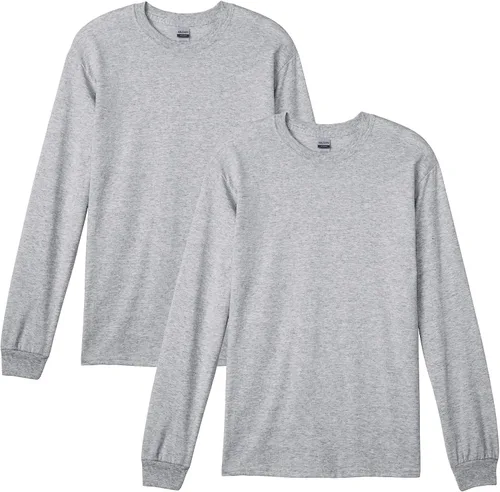 Vista 39 de Gildan - Camiseta DryBlend de manga larga para adulto, estilo G8400, paquete de 2