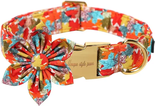 Vista 12 de Unique Style Paws Collar de perro de Halloween con lazo de algodón lindo pajarita para perros pequeños, medianos y grandes, vacaciones