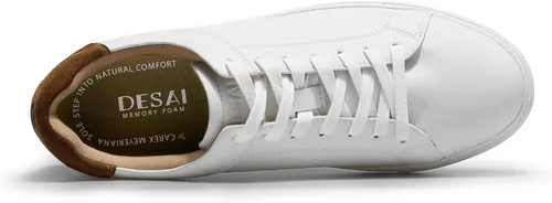 Vista 3 de Zapatillas clásicas de cuero casual zapatillas de vestir transpirables con cordones Oxford zapatillas de deporte de moda para hombres