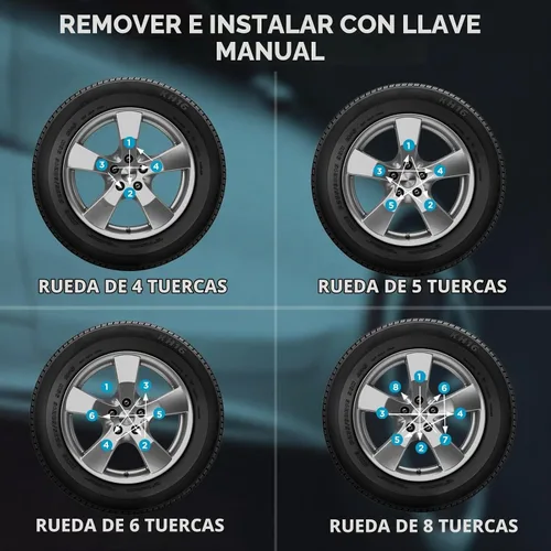 Vista 8 de GIREORAN Juego de 2 Llaves para Tuercas de Seguridad Pequeñas de 6 y 7 Estrías, Llave de Bloqueo de Rueda para Fácil Instalación y Remoción