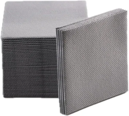 Vista 11 de Servilletas de cóctel, paquete de 100 servilletas desechables de lino de lujo como Airlaid, suaves y absorbentes, servilletas de cóctel para cocina