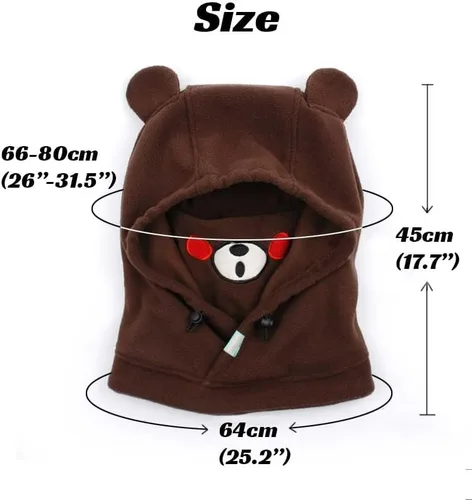 Vista 3 de Lindo animal esquí pasamontañas felpa snowboard máscara invierno deportes nieve accesorios sombrero Kawaii snowboard