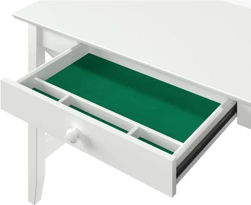 Vista 6 de AFI Lexi Escritorio con cajón y estación de carga en color blanco