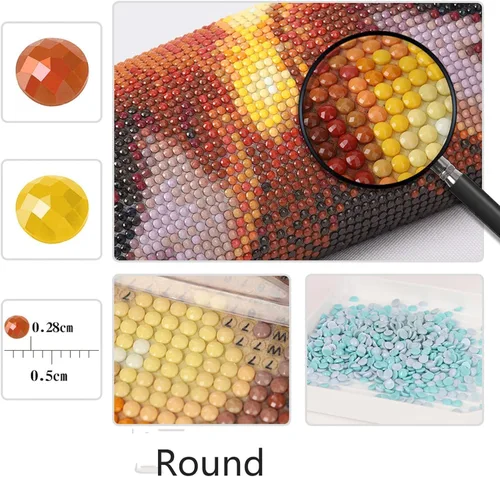 Vista 5 de Pinturas de diamantes personalizadas, arte de diamantes personalizado 5D de la foto, imagen privada personalizada para adultos, regalos, familia