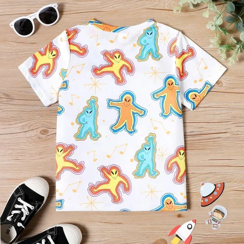 Vista 3 de PATPAT Camiseta de manga corta para niños con estampado gráfico divertido de verano, camiseta unisex para adolescentes y niños