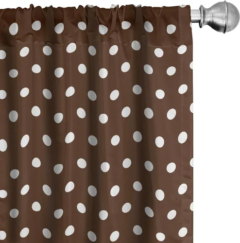 Vista 34 de Lunarable Cortinas con estampado de madera, madera natural rústica con rayas, patrón abstracto ovalado, tema de carpintería, tratamientos