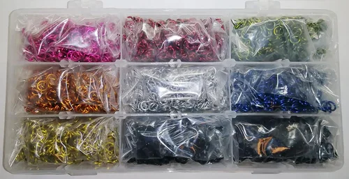 Vista 2 de Jeweler Starter Kit Jump Rings Aluminio anodizado 3/16 0.63 oz American Chainmail