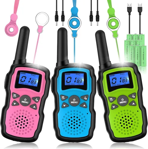 Vista 10 de Wishouse Walkie Talkies para niños recargable