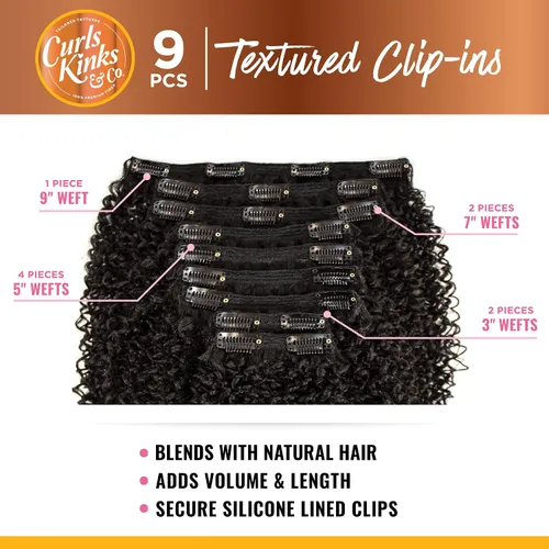 Vista 5 de Sensationnel Curls Kinks & Co - Clip texturizado - MOVE MAKER 14″ (Color: 2 marrón oscuro)