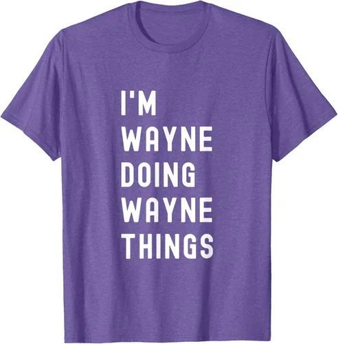 Vista 11 de Camiseta I'm Wayne Doing Wayne Things, Negro