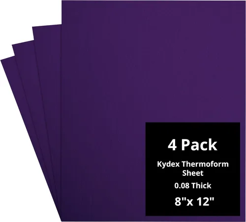 Vista 153 de Kydex Sheets - Solid Color DIY Kit for Crafting Holsters, Sheaths, and Mag Pouches - (8x8, 8x12, 12x12), Premium Thermoform Sheets - Thick, Durable