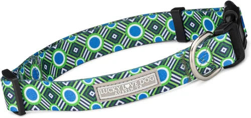Vista 39 de Lucky Love Dog - Collar de perro ajustable con hebilla de fácil clic para los pequeños, duradero y cómodo para perros machos y hembras, collar