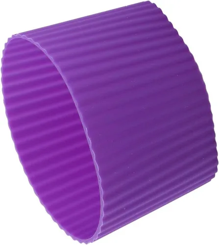 Vista 9 de Uxcell - Protector antideslizante de silicona para botella de cristal, taza y copa. Cubierta protectora para manga, en color negro