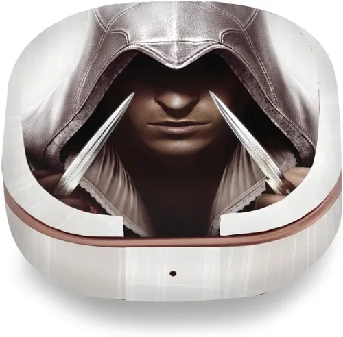Vista 8 de Head Case Designs Calcomanía de vinilo con licencia oficial de Assassin's Creed Belt Crest II, compatible con Buds Live/Buds Pro / Buds2
