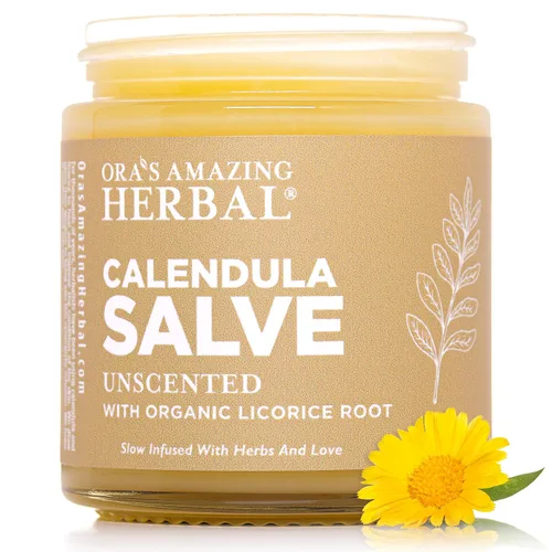 Vista 6 de Ora's Amazing Herbal Crema de caléndula, crema de caléndula, ungüento de caléndula, ungüento de caléndula, 1 onza