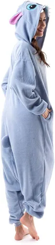 Vista 5 de Beauty Shine Disfraz unisex de dibujos animados para adultos Halloween Navidad pijamas de peluche para cosplay