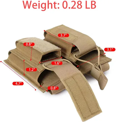 Vista 3 de Funda Molle para revistas con parte superior abierta, soporte para revistas doble/triple