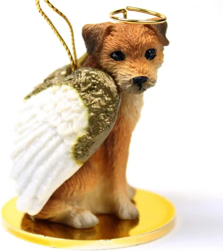 Vista 50 de Conversation Concepts Adorno navideño: Chihuahua, pelo largo 19-Dorado