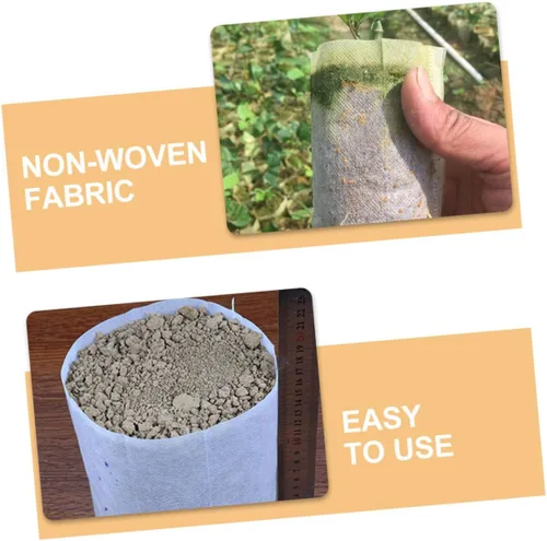 Vista 3 de Non-woven Fabric Planting Bags Xmas 200pcs for Seedlings and Tomatoes